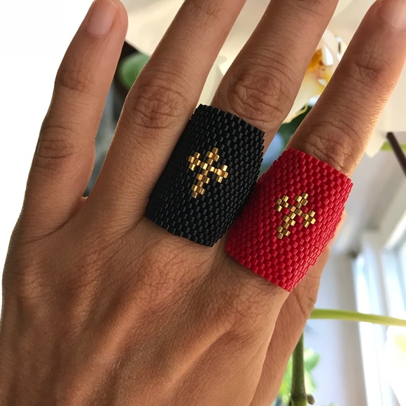 SOLD-Handmade Cross Ring - Picture 3 of 8